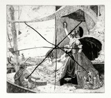 Artist: b'FEINT, Adrian' | Title: b'Anthony and Cleopatra [Plate two].' | Date: c.1922 | Technique: b'etching, printed in black ink, from one plate' | Copyright: b'Courtesy the Estate of Adrian Feint'