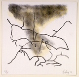 Artist: b'COLEING, Tony' | Title: b'Drawing for sculpture [4].' | Date: 1970 | Technique: b'lithograph, printed in colour, from two stones [or plates]'
