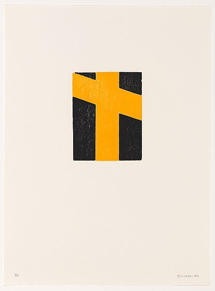 Artist: b'Nixon, John.' | Title: b'Toil 2' | Date: 1990 | Technique: b'woodcuts, printed in colour, each from one interlocking block'