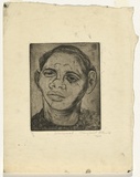 Artist: Cilento, Margaret. | Title: Aboriginal. | Date: 1948 | Technique: engraving in hard ground printed with plate-tone