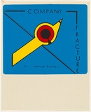 Artist: b'REINUERS, Monroe' | Title: b'Company Fracture by Monroe Reimers' | Date: 1983 | Technique: b'screenprint, printed in colour, from four stencils'