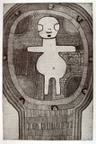 Artist: MUNGATOPI, Maryanne | Title: Sun-woman at Wuriupi | Date: 2000, February | Technique: etching, printed in black ink, from one plate