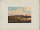 Artist: b'Chevalier, Nicholas.' | Title: b'Mount Zero and the Grampians' | Date: 1864 | Technique: b'lithograph, printed in colour, from multiple stones'
