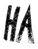 Artist: b'Danko, Aleks.' | Title: b'HA.' | Date: 1972 | Technique: b'screenprint, printed in black ink, from one stencil'