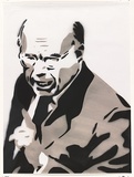 Artist: b'Dodd, James.' | Title: b'Johnny.' | Date: 2003 | Technique: b'stencil, printed in colour, from two stencils'