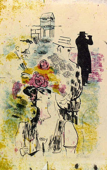 Artist: b'WALL, Edith' | Title: b'Cup day' | Date: (1950's) | Technique: b'lithograph, printed in black ink, from one plate' | Copyright: b'Courtesy of the artist'