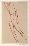 Artist: b'Sumner, Alan.' | Title: b'Standing nude' | Date: 1944-46 | Technique: b'screenprint, printed in colour, from two stencils'