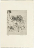 Artist: BOYD, Arthur | Title: The old woman of the sea. | Date: 1970 | Technique: etching, printed in black ink, from one plate | Copyright: Reproduced with permission of Bundanon Trust