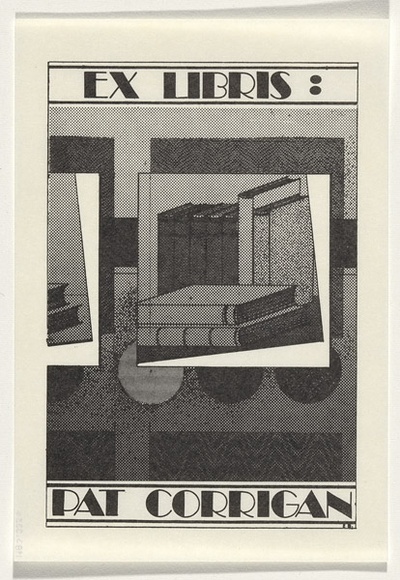 Artist: b'UNKNOWN' | Title: b'Bookplate: Pat Corrigan' | Technique: b'offset-lithograph'