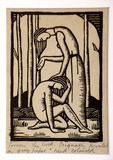 Artist: Wood, Rex. | Title: Sorrow. | Date: c.1934 | Technique: linocut, printed in black ink, from one block