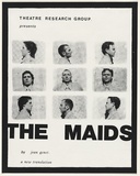 Artist: UNKNOWN | Title: Theatre Research Group. presents The maids by Jean Genet. A new translation. | Date: 1978 | Technique: screenprint, printed in black ink, from one stencil