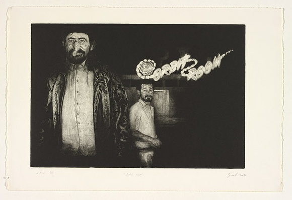 Artist: b'James, Garry.' | Title: b'Orbit room' | Date: 1991, January | Technique: b'etching printed in black ink with plate-tone, from one plate'