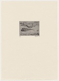 Artist: Rees, Lloyd. | Title: Greek Islands | Date: 1976 | Technique: softground-etching, printed in black ink, from one zinc plate | Copyright: © Alan and Jancis Rees