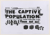 Artist: CIVIL, | Title: Not titled (the captive population). | Date: 2003 | Technique: stencil, printed in black ink, from one stencil
