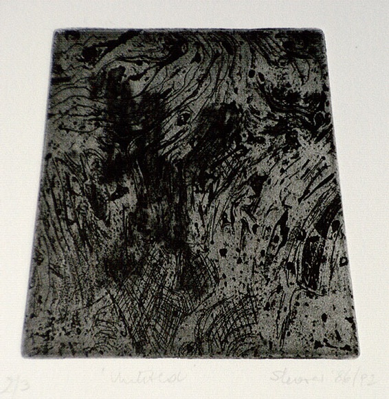 Artist: b'SHEARER, Mitzi' | Title: b'Untitled' | Date: 1992 | Technique: b'etching and aquatint, printed in black ink, from one plate'