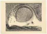 Artist: BOYD, Arthur | Title: St Francis lying down in the wilderness. | Date: (1965) | Technique: lithograph, printed in black ink, from one plate | Copyright: Reproduced with permission of Bundanon Trust
