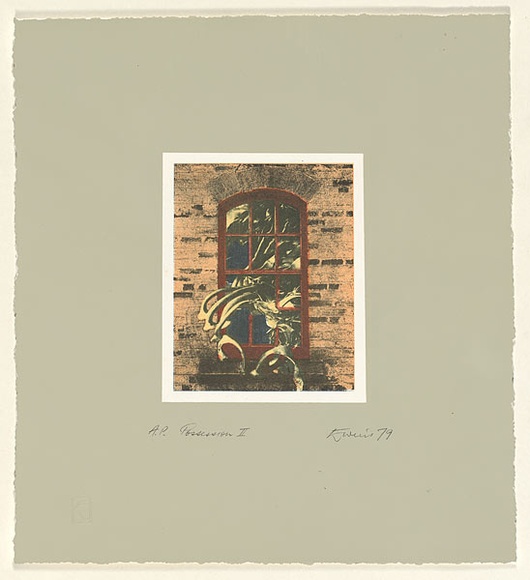 Artist: b'EWINS, Rod' | Title: b'Possession II.' | Date: 1978 | Technique: b'photo-offset-lithograph and screenprint'