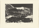 Artist: Lee, Graeme. | Title: Lift off | Date: 1996, November | Technique: lithograph, printed in black ink, from one stone