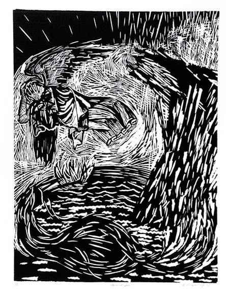 Artist: b'Propsting, Ruth.' | Title: b'Apocalypse' | Date: 1985 | Technique: b'woodcut, printed in black ink, from one block'