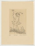Title: b'Red Cap' | Date: 1983 | Technique: b'hardground-etching, printed in black ink, from one zinc plate'