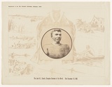 Artist: V., A.J. | Title: The late H E Searle, Champion oarsman of the world. | Date: 1889 | Technique: lithograph and photo-lithograph, printed in colour, from two stones