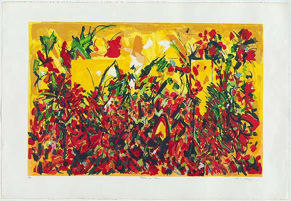 Artist: b'MEYER, Bill' | Title: b'Pillars and roses' | Date: 1994 | Technique: b'screenprint, printed in fourteen colours, from multiple screens' | Copyright: b'\xc2\xa9 Bill Meyer'
