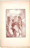 Artist: Conder, Charles. | Title: Paquita is driven home | Date: 1895 | Technique: wood-engraving, printed in sepia, from one block