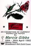 Artist: Gibbs, Marcia. | Title: Red Roses | Date: 1992, March | Technique: screenprint, printed in red, green and black ink, from three stencils