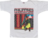 Artist: b'REDBACK GRAPHIX' | Title: b'T-shirt: Philippines' | Date: 1987 | Technique: b'screenprint, printed in colour, from multiple stencils'