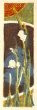 Artist: Pye, Mabel. | Title: Snowdrops | Date: c.1935 | Technique: linocut, printed in colour inks, from multiple blocks