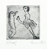 Artist: SHEARER, Mitzi | Title: not titled | Date: 1984 | Technique: etching, printed in black, with plate-tone, from one plate