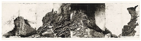 Artist: ARNOLD, Raymond | Title: Imaginary landscape - eighteen months in Tasmania. | Date: 1984 | Technique: etching, aquatint, printed in black ink, each from one plate