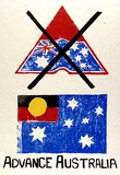 Artist: b'JILL POSTERS 1' | Title: b'Advance Australia' | Date: 1983 | Technique: b'screenprint, printed in colour, from multiple stencils'