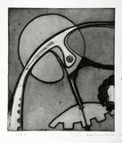 Artist: WICKS, Arthur | Title: Eye of God | Date: 1967 | Technique: etching and aquatint, printed in colour, from one plate