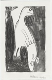 Artist: NORTHE, John | Title: not titled [bird] | Date: 1991, July | Technique: lithograph, printed in black ink, from one stone | Copyright: Courtesy of Arts Project Australia