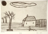 Artist: LYNCH, Anne | Title: House | Date: 2000, February | Technique: etching, printed in black ink, from one plate | Copyright: Courtesy of Arts Project Australia