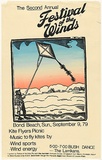 Artist: b'Lane, Leonie.' | Title: b'The Second Annual Festival of the Winds [1979]' | Date: 1979 | Technique: b'screenprint, printed in colour, from two stencils' | Copyright: b'\xc2\xa9 Leonie Lane'