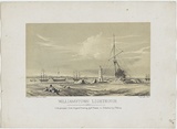 Artist: b'Turner, Charles.' | Title: b'Williamstown Lighthouse' | Date: 1853 | Technique: b'lithograph, printed in black ink, from one stone; cream tint-stone'