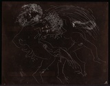 Artist: BOYD, Arthur | Title: Plate 26: Jonah page 50. Jonah on Saturday. | Date: 1972-73 | Technique: etched plate | Copyright: This work appears on screen courtesy of Bundanon Trust