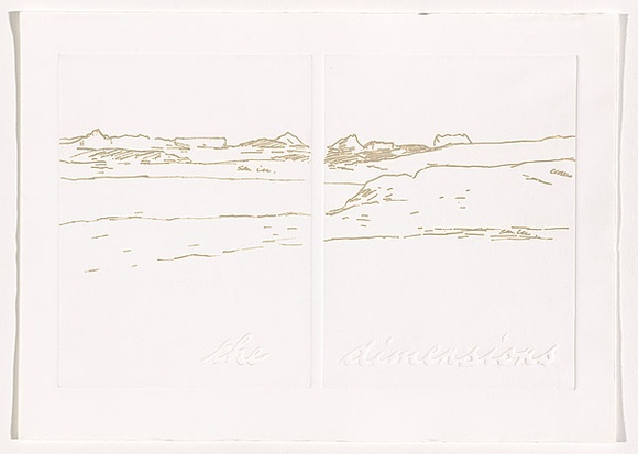 Title: b'Antarctica (sheet 14)' | Date: 1988 | Technique: b'photo-etching and embossing, printed in intaglio and relief, from two zinc plates'