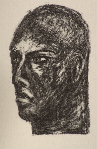 Artist: b'Harman, Julia.' | Title: b'Book of heads [3]' | Date: 1990, October | Technique: b'lithograph, printed in black ink, from one stone' | Copyright: b'\xc2\xa9 Julia Harman'