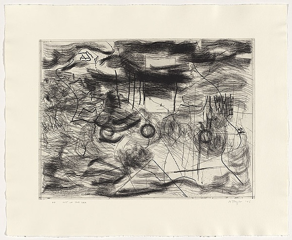 Artist: b'Taylor, Michael.' | Title: b'Out of the sea' | Date: 2006 | Technique: b'etching, printed in black ink, from one zinc plate' | Copyright: b'\xc2\xa9 Michael Taylor'
