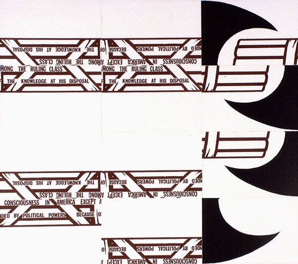 Artist: b'Ramsden, Mel.' | Title: b'Fasces. Part II (mosaic of postcards).' | Date: 1977 | Technique: b'lithograph, printed in black ink, from one stone [or plate]'