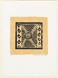 Artist: RED HAND PRINT | Title: Jilamarra design | Date: 1999, May | Technique: woodcut, printed in black ink, from one block