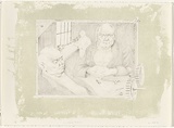 Artist: b'White, Susan Dorothea.' | Title: b'The retired mechanic' | Date: 1978 | Technique: b'lithograph, printed in colour, from one stone'