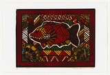 Artist: Puruntatameri, Fiona. | Title: Snapper | Date: 1993 | Technique: linocut, printed in colour, from four blocks