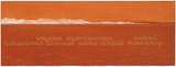 Artist: b'MADDOCK, Bea' | Title: b'Terra Spiritus...with a darker shade of pale' | Date: 1993-98 | Technique: b'stencil print, printed in hand-ground Launceston ochre from multiple hand-cut mylar stencils; letterpress text blind printed; hand-drawn script'