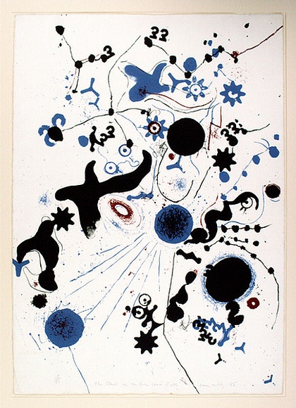 Artist: b'Lanceley, Colin.' | Title: bThe stars in my true love's eyes. | Date: 1965 | Technique: b'lithograph, printed in colour, from multiple zinc plates' | Copyright: b'\xc2\xa9 Colin Lanceley. Licensed by VISCOPY, Australia'