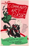 Artist: MACKAY, Jan | Title: Community art classes | Date: 1979 | Technique: screenprint, printed in colour, from four stencils | Copyright: © Toni Robertson