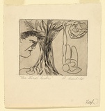 Artist: Wienholt, Anne. | Title: The birds' nesters | Date: 1947 | Technique: line-engraving, printed in black ink with plate-tone, from one copper plate